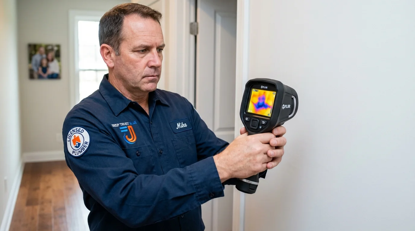 Thermal imaging leak detection by Johns Plumbing LLC in Clarkesville